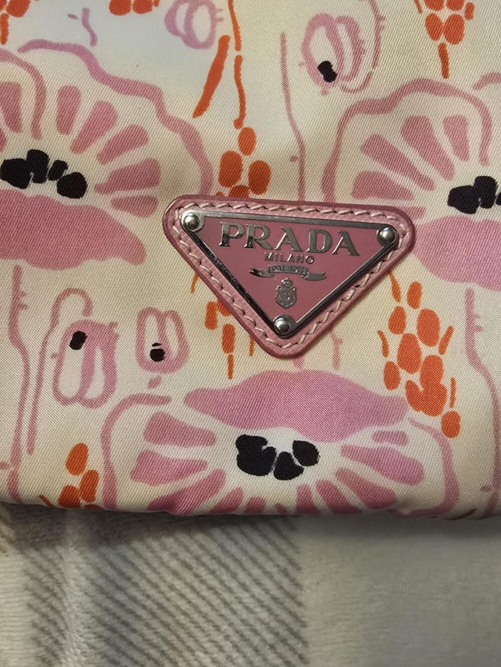 Prada Rosa Floral Tessuto Stampata Tote - Picture 4 of 12
